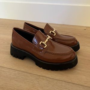 steve madden brown loafers